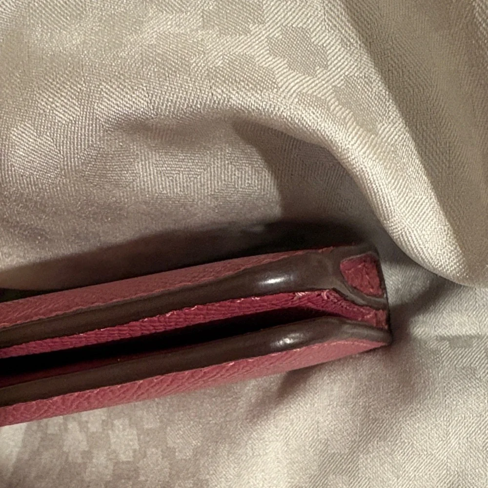 Coach Pink Leather Card Holder - Picture 3 of 13